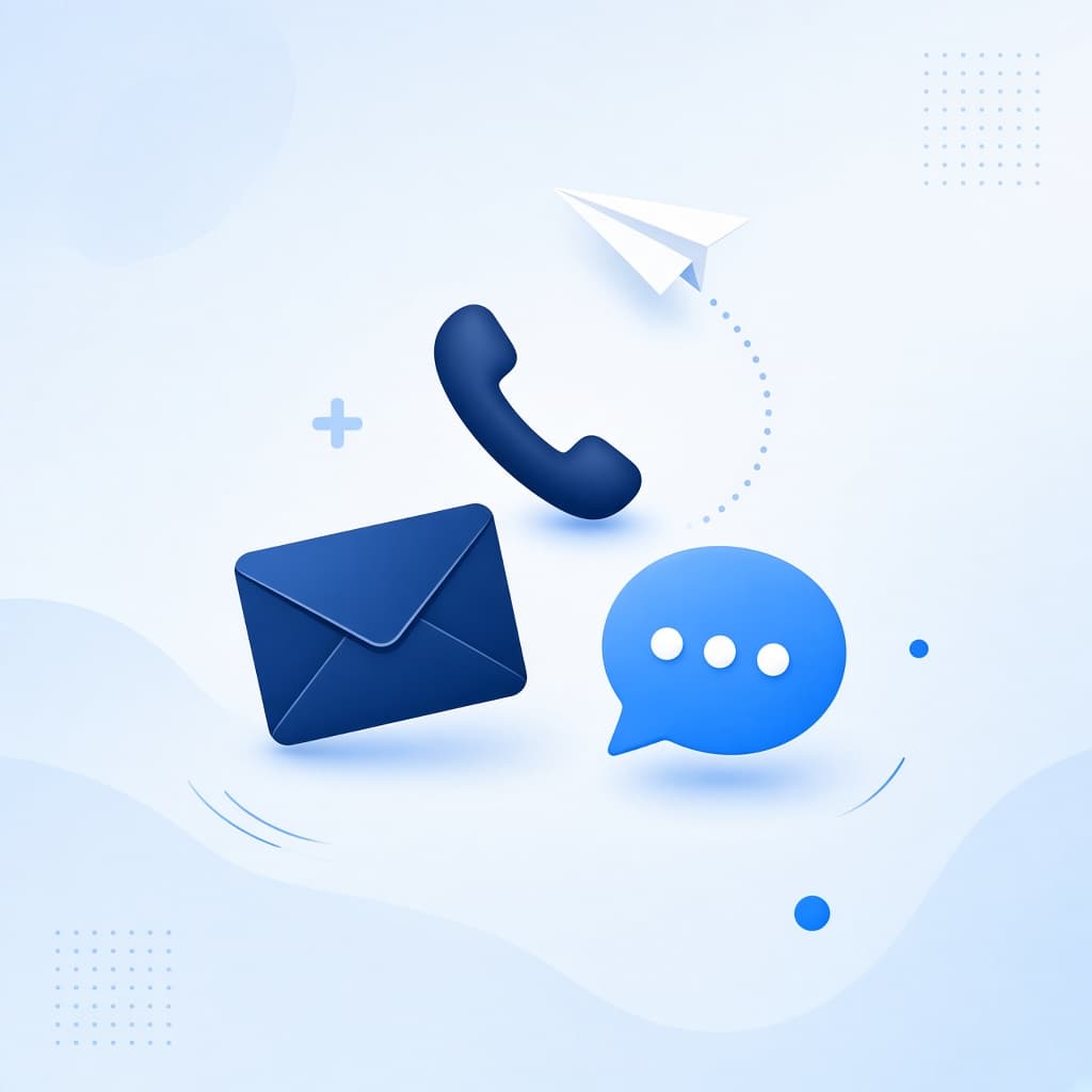 Ilustrație: email și chat pentru suport