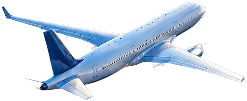 Avion de pasageri deasupra norilor